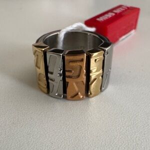 Miss Sixty Tri-Color Statement Ring